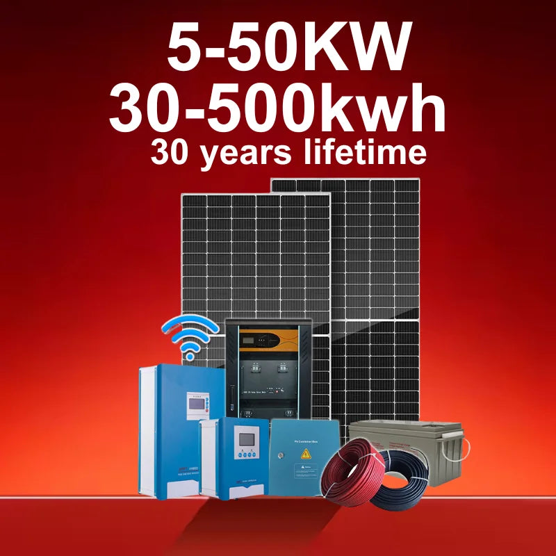 Solar System Complete 1KW 5KW 10KW Complete Solar Kit Off Grid Solar Panel System for Home Solar Energy System