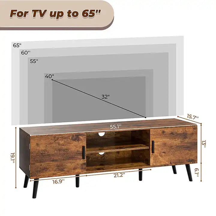 Modern Wood Tv Stand 32Inch