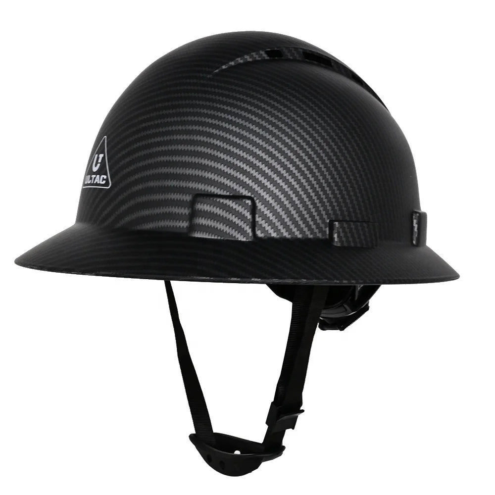 ULTAC B2B Solid Color Class C HDPE Construction Site Industrial Full Brim High Hardness Safety Labor Protective Helmet China