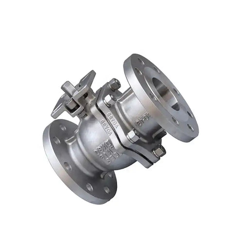 DN15-DN200 stainless steel flange high platform2 way ball valve