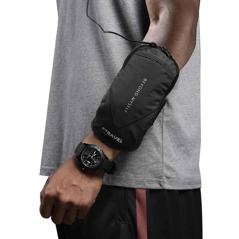 Custom Logo Big Capacity Outdoor Sport Adjustable Cell Phone Running Mobile Phone Arm Bag Men Women Armband