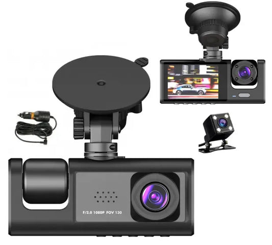 Chunqiong Camera Car DVR Dash Cam HD 1080P Dashcam Video Recorder Car Black Box 24H Parking Monitoring