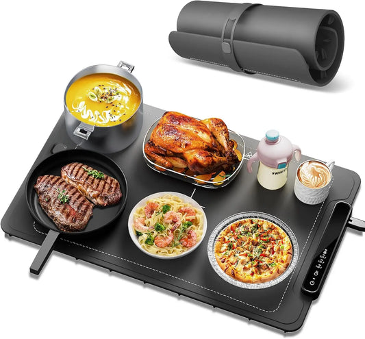 Hot SalesPlates Trays Foldable Silicone Food Warmer Warming Tray Adjustable Temperature Dish Warming Plate