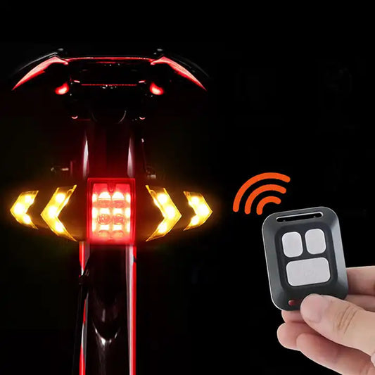 Rear Lamp Smart Bike Wireless Remote Turn Signal Lights Bicycle LED