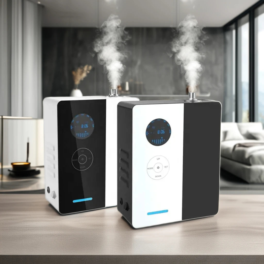 Commercial Wifi Control Electric Scent Diffuser Machine HVAC System Wall-mounted Aroma Diffuser for Hotel Lobby