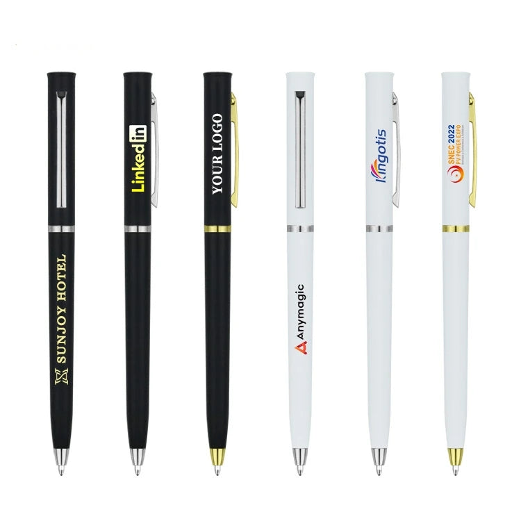 Custom Pen Lightweight Ballpoint Pen with Custom Logo Company Name Print Multi Colors for Business Gift Office Use