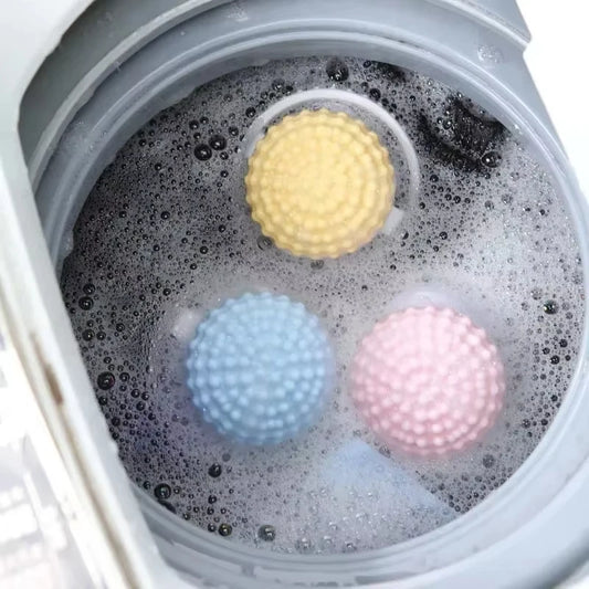 DS4874 Washer Balls Reusable Tangle Free Eco Friendly Laundry Scrubbing Balls Solid Colorful Laundry Washing Balls