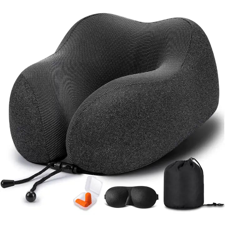 High Rebound Memory Foam Ergonomic Neck Support Contour u- shaped Cervical travel Pillow