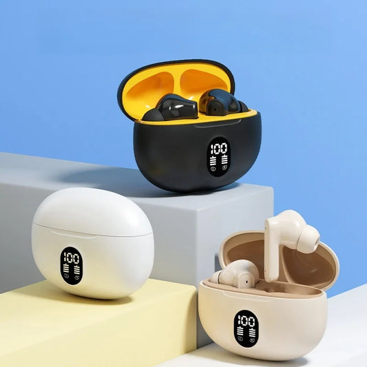 2025 BT TWS In-Ear Earbuds 3D Surround Stereo Headset 300mAh Charging Box Wireless Mobile Game Sport Digital Display JL