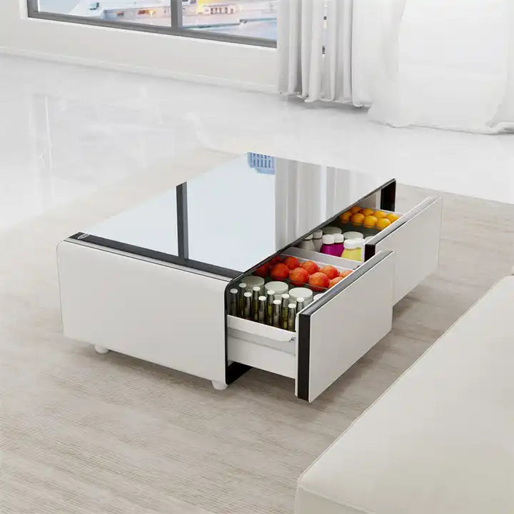 Smart Refrigerator Coffee Table Multifunctional Refrigerator Home Appliances 135L