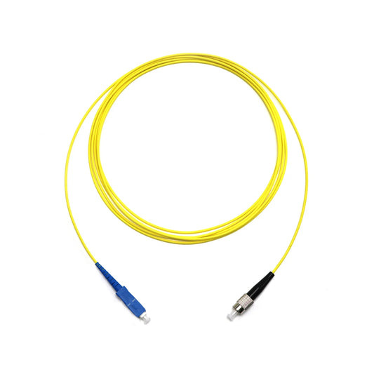 Indoor FC UPC - SC UPC Connector FTTH Optical Jumper SM Simplex G.652D G657A Fiber Optic Patch Cord