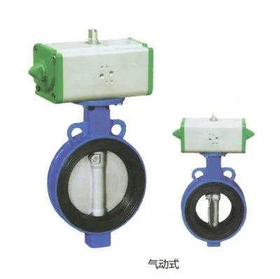 Pneumatic Pneumatic Pinch butterfly Valve PN16 Wafer Type Pneumatic Actuators Control