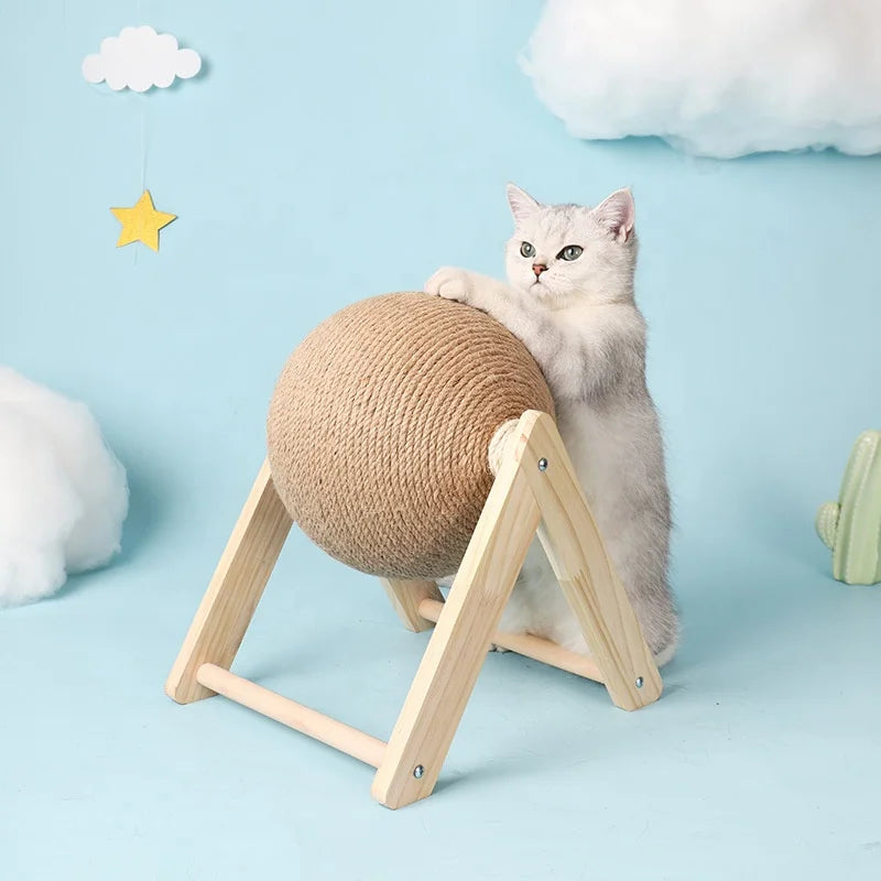 Wholesale Cat Scratching Ball Sisal Rope Climbing Toy Pet Cat Scratching Board Grinding Paws Toys Cats Scratcher Wear-Resistant