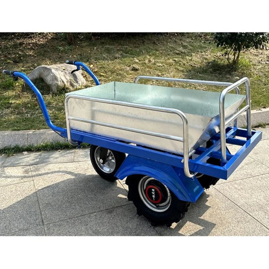 Home Use 800W/1000W Motor Engine Heavy-Duty Electric-Assist Hand Cart for Farm Garden Farm