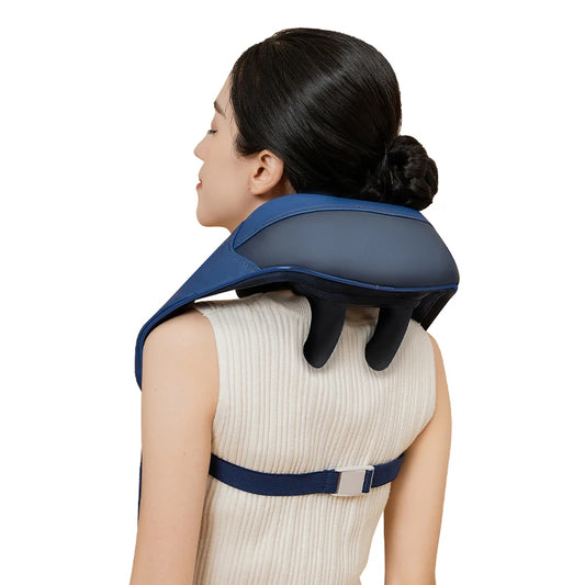 Cordless 3D Rechargeable High Quality 4d Comfier Shiatsu Electric Back and Neck and Shoulder Massager with Heat for Pain Relief