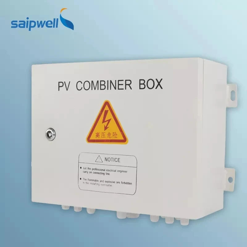 Saipwell IP67 1000V DC/AC Solar Array Combiner Box | 2 4 5 6 8 16 String | 8 in 1 Out PV Combiner Box