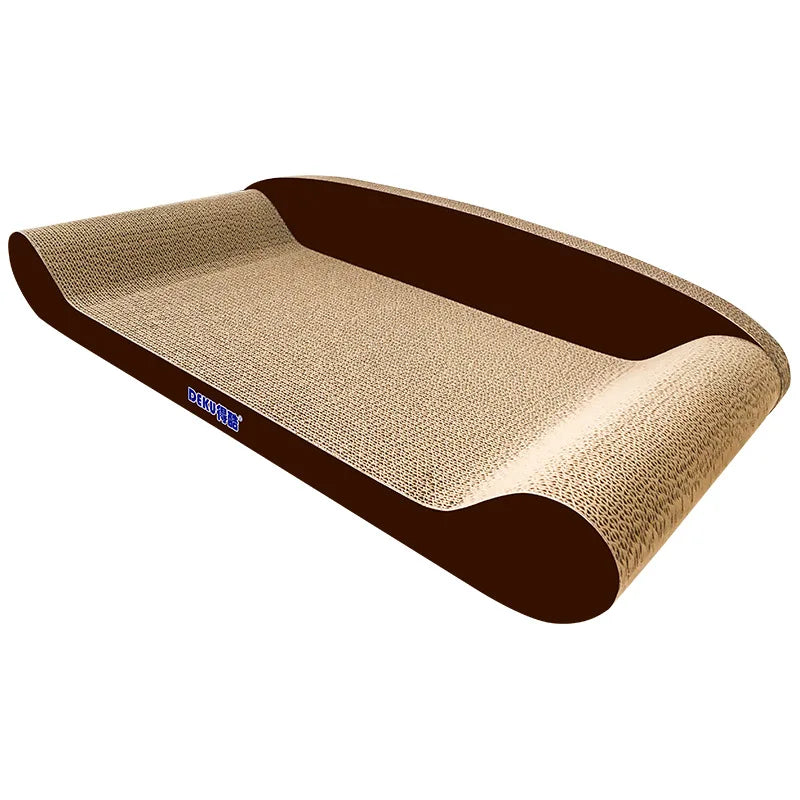 Deku Modern Style Corrugated Paper Sofa Cat Scratching Board And Claw Toy Daily Necessities Cat Toy