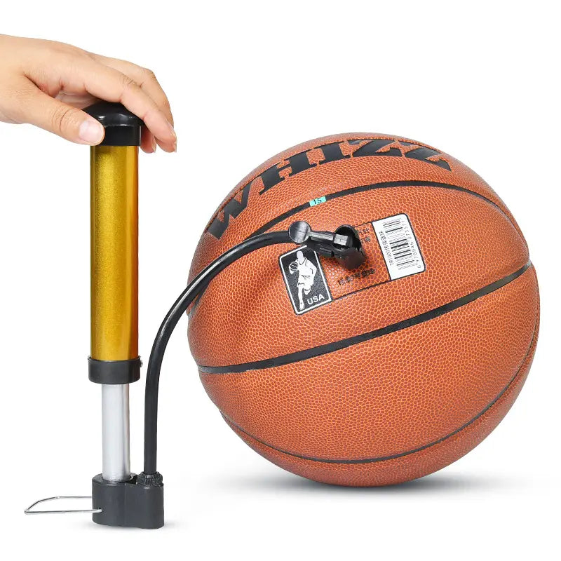 Steel Tube Rubber Basketball Soccer Ball Hand Air Pump Portable Mini Ball Pump