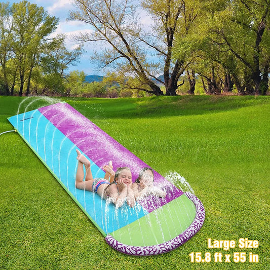 Factory Pvc Inflatable Backyard Toys Lawn Water Slides Kids&Adult Water Fun Splash Water Slip N Slide