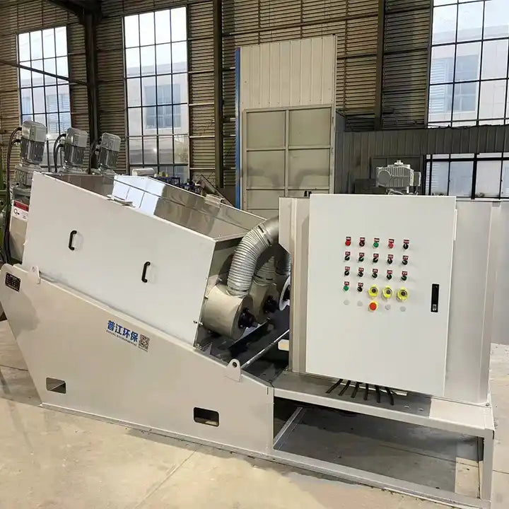 Screw Press Dewatering Sludge Automatic Filter Press Machine