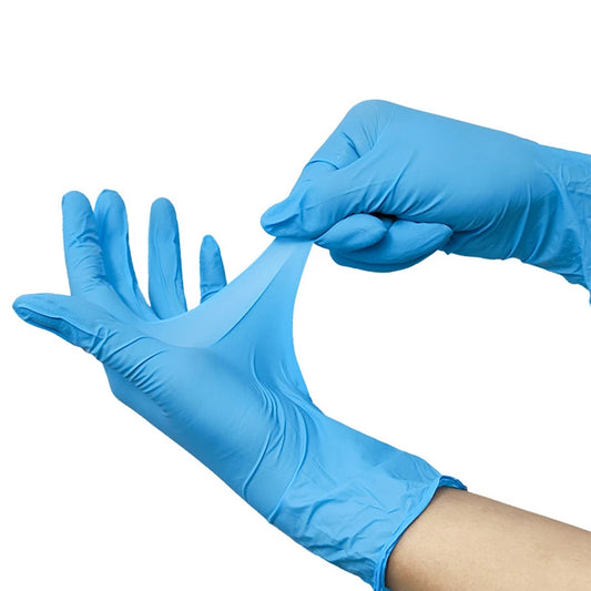 Powder Free Disposable Blue Nitrile Examination Micro-Touch Medical Touchntuff Lab Gloves