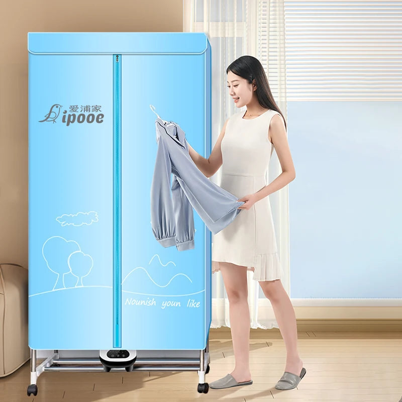 Compact Electric Clothes Dryer Portable Hot Air Aerator with Laundry Hanger for Small Spaces 900W Hot Selling Household