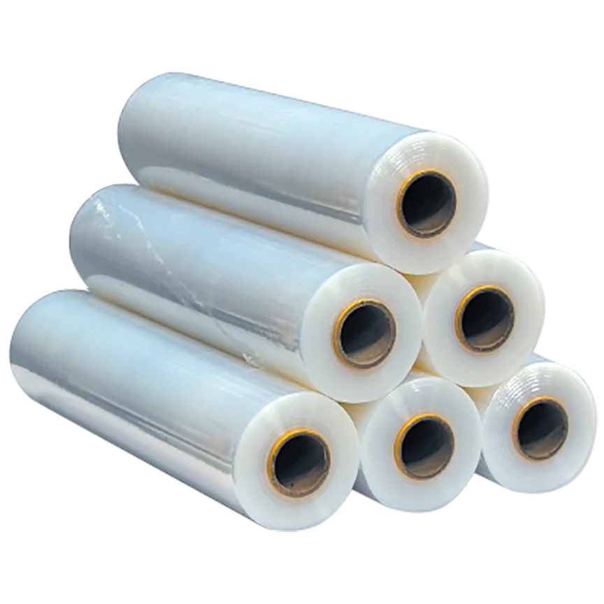LDPE 3 Layer Co- Extrusion Industrial Stretch Film Roll Pallet Packaging Transparent Film