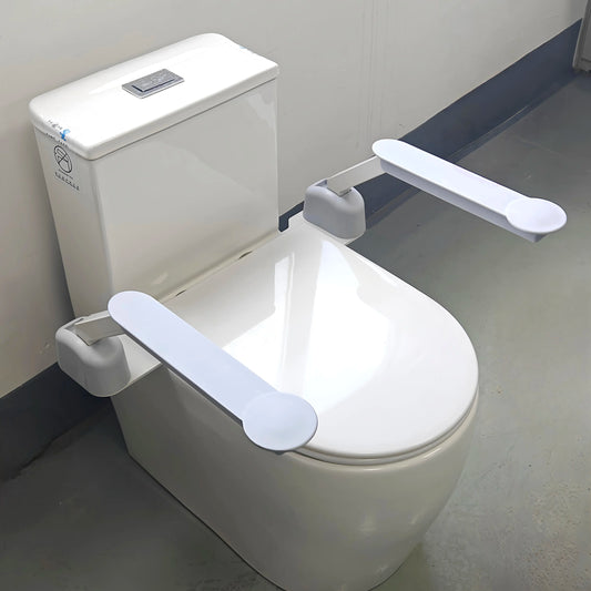 Toilet Safety Rails for Seniors Grab Bar for Bathroom Toilet Seat Handicap Senior Bariatrics Elderly Balance Safety Handrail