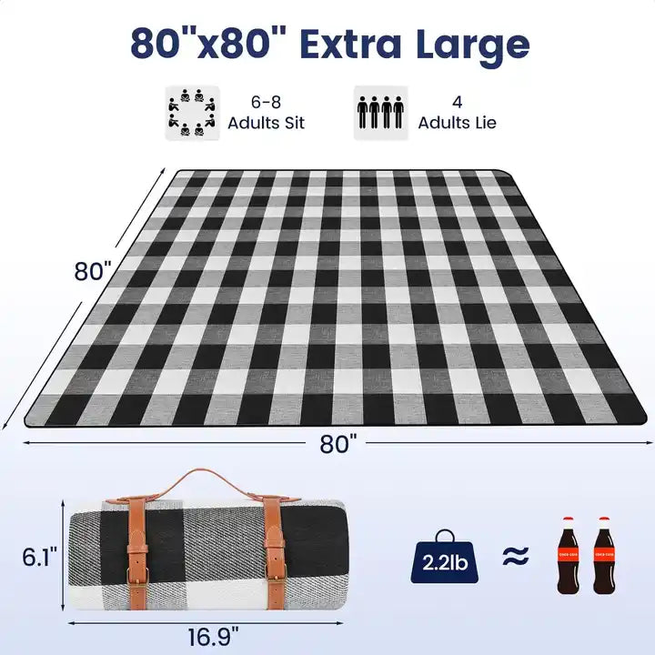 Outdoor Beach Mats Foldable Sand Free Waterproof Picnic Blanket