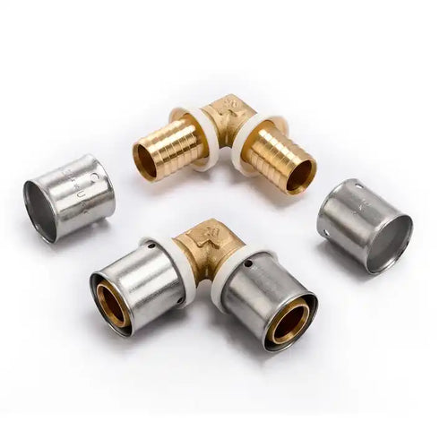 Equal Elbow Press Pipe Pex Press Brass Fitting For Pex Crimp Plumbing System