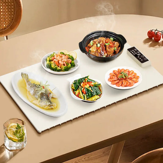 Hot Sale Foldable Silicon Food Warming Tray Electric Kitchen Heating Hot Plate for Foods