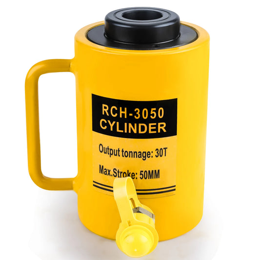 DOOROOM RCH-3050 30T Hydraulic Cylinder Lift Jack Hollow Single Acting Hydraulic Ram Cylinder 50mm Hydraulic Lifting Cylinder
