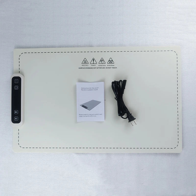 Lightweight Silicone Household Dining Table Heating Mat Multifunctional Universal Fast Heat Food Warming Plate