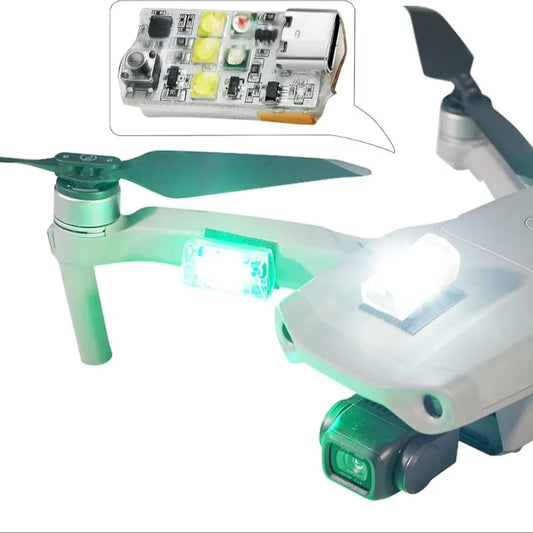 DJI Mini 3 Pro/Mini 4 Pro/Mini 2/Mavic 3/Mavic 2/Avata/Neo/Flip Anti-Collision Drone Strobe Light Night Flying 1pc Pack EL