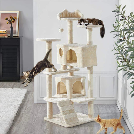 Modern Large Luxury Scratch Cat Tree Tower Furniture Post Cat Tree for Kittens Pet House