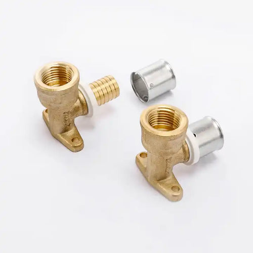 Equal Elbow Press Pipe Pex Press Brass Fitting For Pex Crimp Plumbing System