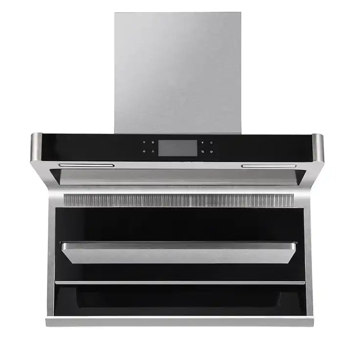 Smart Household Kitchen Appliances 900MM Black Hand Sensor Range Hood