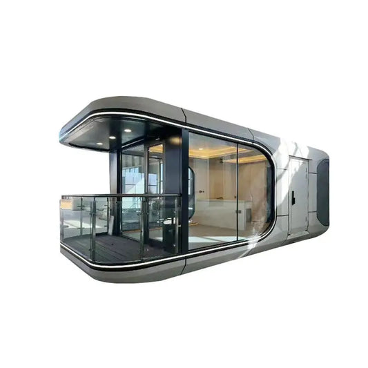 Homes Villa House 40ft Container Homes Capsule Office Pod with Apply Energy Storage Solar Water Treatment