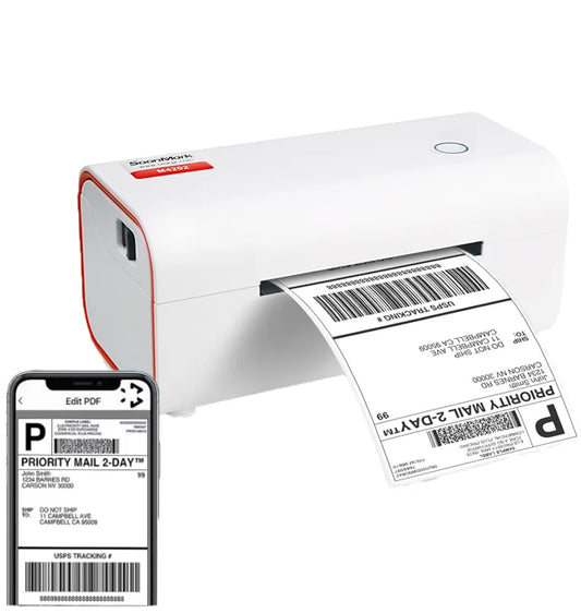 Mini Portable 110mm 4inch Thermal Shipping Label Printer 4x6 100*150 with USB for Bluetooth WiFi Interface Android & IOS
