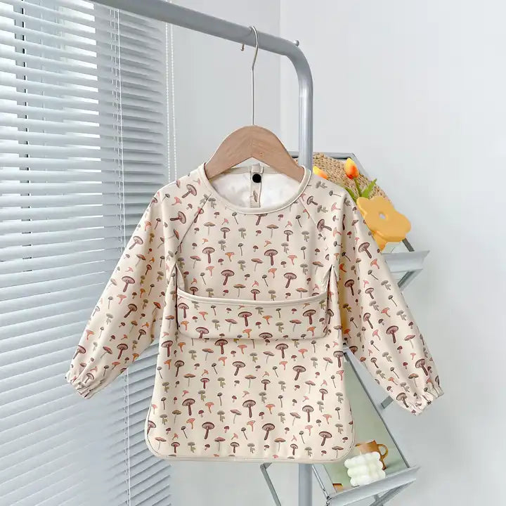 waterproof feeding long sleeves apron baby long sleeve