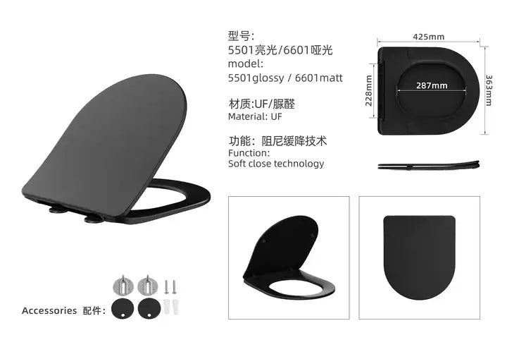 Round UF Seat Cover Good Quality Fix With Bathroom Toilet