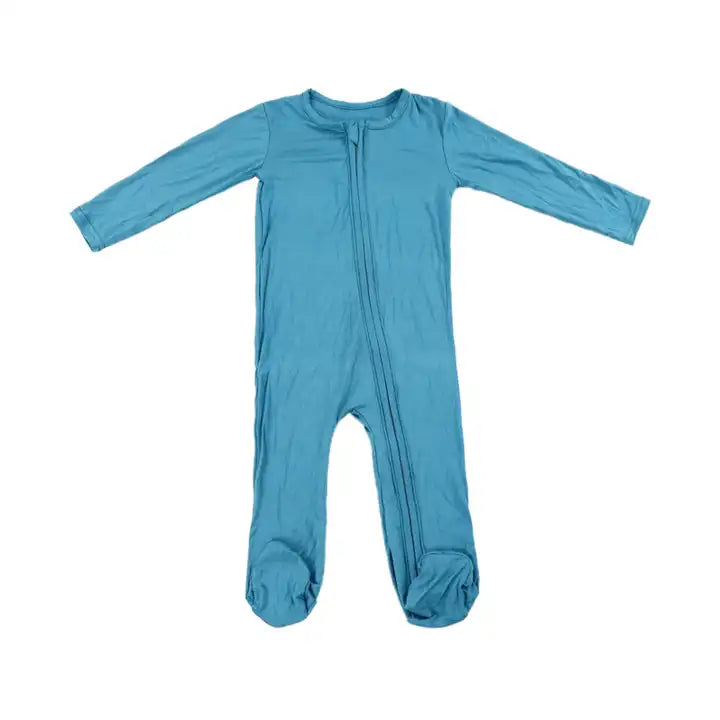 Toddler Bamboo Romper Zipper Baby Bamboo Pajamas