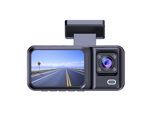 3 Cameras Wireless Dash Cam Video Recorder with LED Night Vision 1080p Resolution SD Card Support Car DVR Rear View Camera