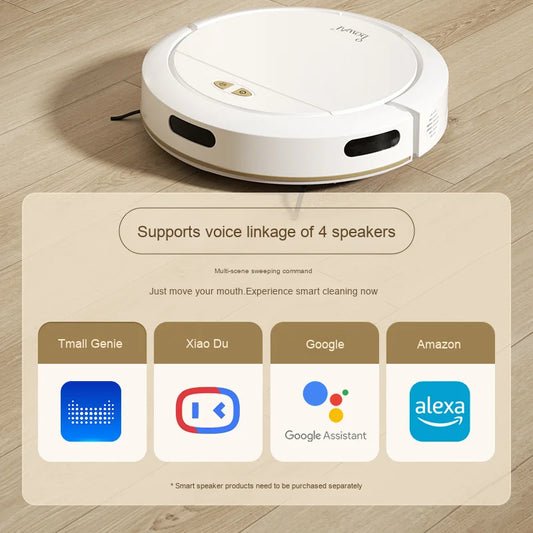 All-In-One Intelligent Voice Mopping Three-In-One Vacuum Cleaner Sweeper Fully Automatic Household Sweeping Robot Mopping