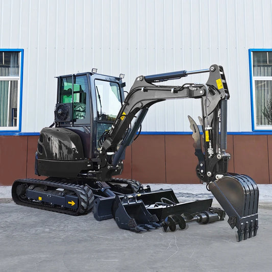 Free Shipping EPA Excavator 3.5Ton 4 Ton Kubota Engine Crawler Digger Farm Mini Bagger Mini Excavator with Thumb Bucket