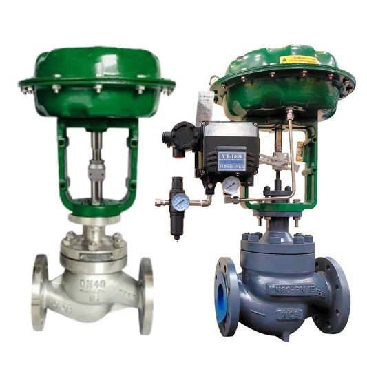 DKV ZJHP Pneumatic Diaphragm Single Seat Globe Control Valve PN16 Pneumatic Single Seat Steam Regulating Valve with YT1000L/R