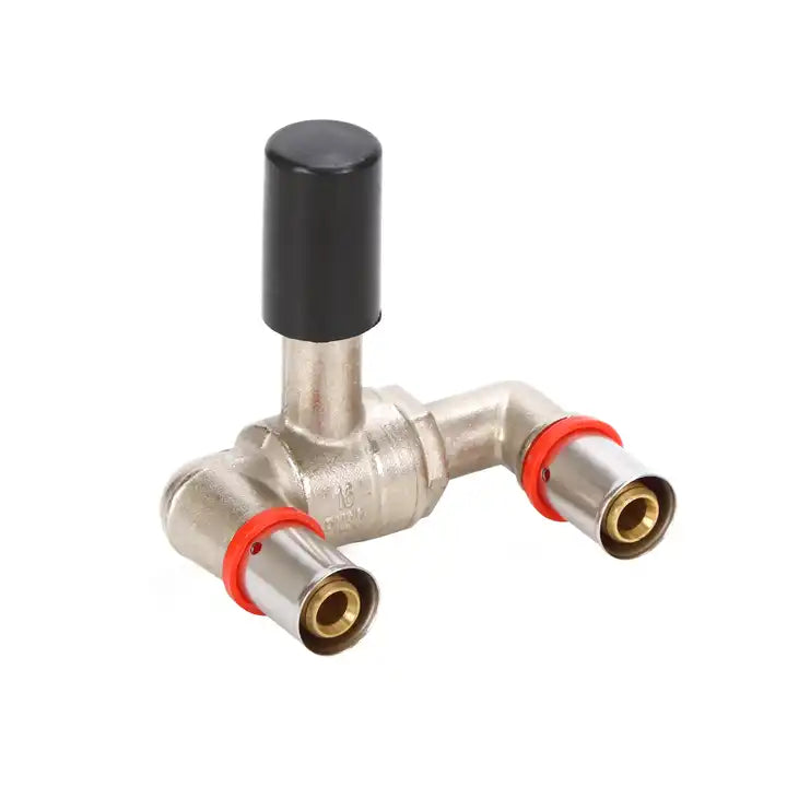 Floor Heat System Multilayer Pexalpex Pipe Using Buried Brass Two Heads Ball Valve