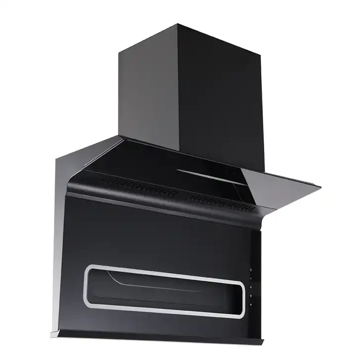 Smart Household Kitchen Appliances 900MM Black Hand Sensor Range Hood