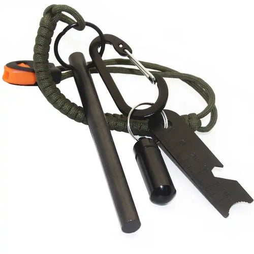 Steel Fire Starter Survival Kit for Camping Hiking