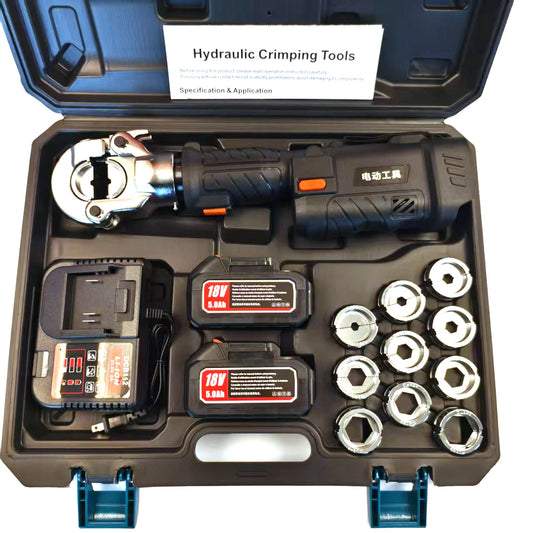 Long-Lasting 360° Rotating Head Hydraulic Battery Crimping Tool with Digital Display Durable Hydraulic Tools